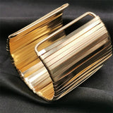 Luxury Weave Plated Cuff Bracelet for Women