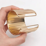 Luxury Weave Plated Cuff Bracelet for Women