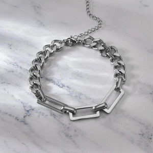 Titanium Steel Link Chain Bracelet For Men