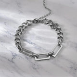 Titanium Steel Link Chain Bracelet For Men