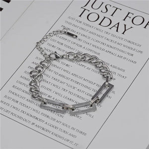 Titanium Steel Link Chain Bracelet For Men