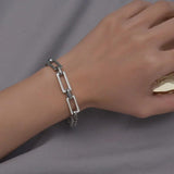 Titanium Steel Link Chain Bracelet For Men