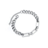 Titanium Steel Link Chain Bracelet For Men