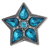 5pcs Snap Buttons Crystal Rhinestone Cat Owl Fish Heart Love Flower Snaps