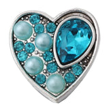 5pcs Snap Buttons Crystal Rhinestone Cat Owl Fish Heart Love Flower Snaps