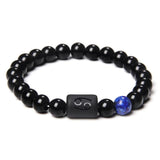 Zodiac Signs Bracelet Couples 12 Constellation Beaded Bracelet Men Women Jewelry