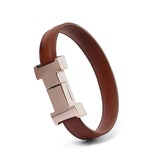 ZG Arrivel USB Rechargeable Bracelet Transfer File Charms Leather Unisex Bangle