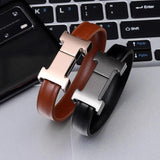 ZG Arrivel USB Rechargeable Bracelet Transfer File Charms Leather Unisex Bangle
