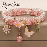 Crystal transfer bracelet for women