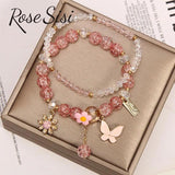 Crystal transfer bracelet for women