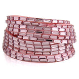 Crystal Multilayer Leather Wrap Bracelet Sparkles Women's Jewelry
