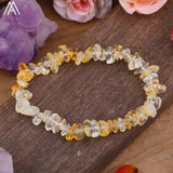 Gem Stone Chip Bracelet Boho Women Beads Stretch Bracelet