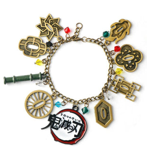 Demon Slayer Charms Bracelet Tanjirou Nezuko Zenitsu Rengoku Kyoujurou Bangle