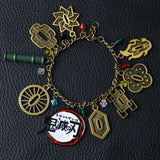 Demon Slayer Charms Bracelet Tanjirou Nezuko Zenitsu Rengoku Kyoujurou Bangle