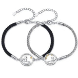 2Pcs Little Prince & Fox Bracelets Friendship Wedding Charms Jewelry