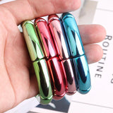 Metallic Red Bamboo Bracelets For Women Resin Tube Beads Bangles