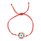 Evil Eye Bracelet Red String Greek Adjustable Rope Ojo Turco Pulseras