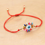 Evil Eye Bracelet Red String Greek Adjustable Rope Ojo Turco Pulseras