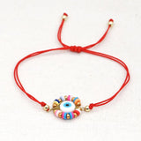 Evil Eye Bracelet Red String Greek Adjustable Rope Ojo Turco Pulseras