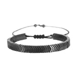 Hematite Natural Stone Multilayer Bead Punk Bracelet