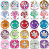 5pc/lot Mom Flower Love 18mm Metal Snap Buttons for Bracelet Charms