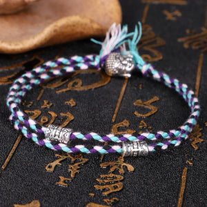 Tibetan Buddha Head Rope Bracelet Amulet Multicolor Bracelet Men Women