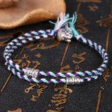Tibetan Buddha Head Rope Bracelet Amulet Multicolor Bracelet Men Women