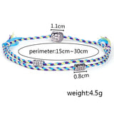 Tibetan Buddha Head Rope Bracelet Amulet Multicolor Bracelet Men Women