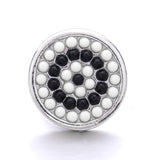 5Pcs Mixed Rice Beads Metal Snap 18MM Snap Jewelry Flower Charm