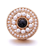 5Pcs Mixed Rice Beads Metal Snap 18MM Snap Jewelry Flower Charm