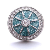 5pcs Alloy Rhinestone Snap Buttons for Snap Bracelet Bangle