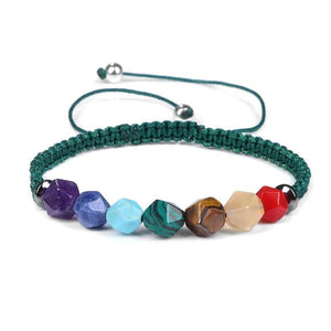 7 Chakra Stone Bracelet Natural Healing Reiki Yoga Jewelry RZ-01