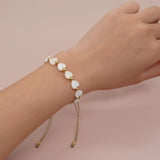 Summer Jewelry Waterproof Plated Beaded Bracelets Heart Star Shell for Women
