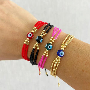 Evil Eye Beaded Bracelets for Women and Men