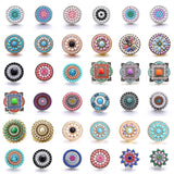 5pcs 18mm Snap Button Jewelry Metal Charm Snap Buttons for Snap Bracelet