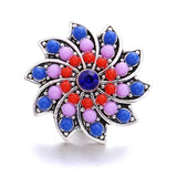 5pcs 18mm Snap Button Jewelry Metal Charm Snap Buttons for Snap Bracelet