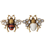 5pcs/lot Crystal Rhinestone Bee Snap Buttons for Snap Bracelet DIY Charms