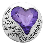 6pcs Purple Rhinestone 18mm Snap Button Set for Snap Bracelet & Necklace