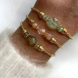 Labradorite Bracelet Charm Copper Alloy Men Women Party