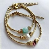 Labradorite Bracelet Charm Copper Alloy Men Women Party