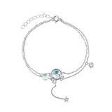 Boho Double Layer Tassel Charm Bracelet for Women