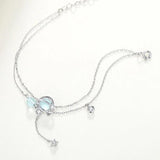 Boho Double Layer Tassel Charm Bracelet for Women