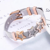 Double Mesh Bracelet Crystal Star Charm Gift