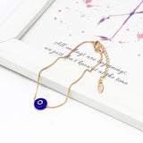 Evil Eye Charm Bracelet Copper Chain Adjustable for Women