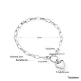 Vintage Stainless Steel Bracelet Steel Ball Pendant Thick Bangle