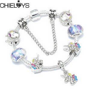 Unicorn Series Charm Bracelet For Women DIY Jewelry