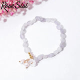 Special-shaped Strawberry Crystal Bracelet Single-circle Beaded Women's Bracelet