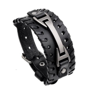 Vintage Punk Leather Bracelet Metal Accessories Personalized Jewelry
