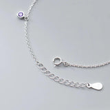 Colorful Zircon Round Bead Charm Bracelet for Women Girls Wedding