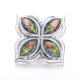 5Pcs/lot Flower Crystal 18MM Snap Button Jewelry Women's Accessories